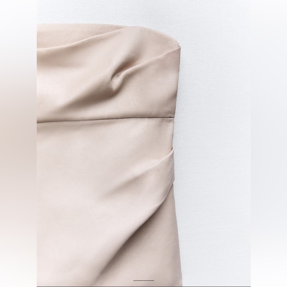 ZARA… strapless top with glitter effect fabric - Picture 6 of 8